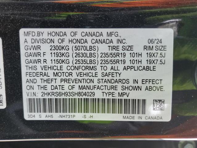 2025 HONDA CR-V SPORT 2HKRS6H93SH804029