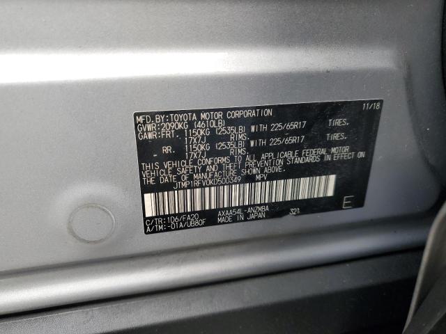 2019 TOYOTA RAV4 XLE - JTMP1RFV0KD500349