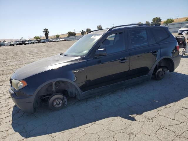 BMW X3 2.5I 2004 black  gas WBXPA73434WC38257 photo #1