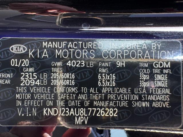 2020 KIA SOUL LX KNDJ23AU8L7726282