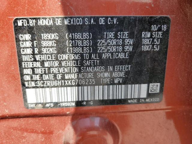 2019 HONDA HR-V SPORT 3CZRU6H1XKG706235