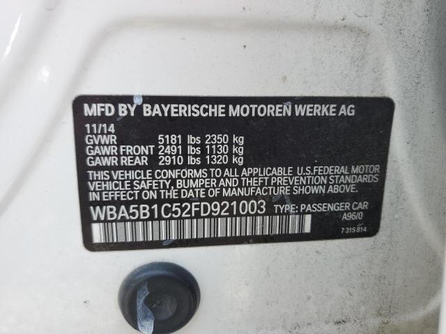 2015 BMW 535 I WBA5B1C52FD921003