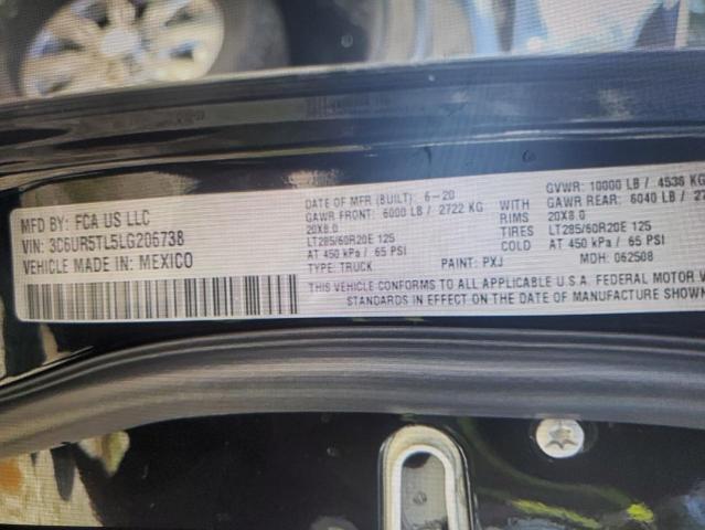 2020 RAM 2500 LIMIT 3C6UR5TL5LG206738