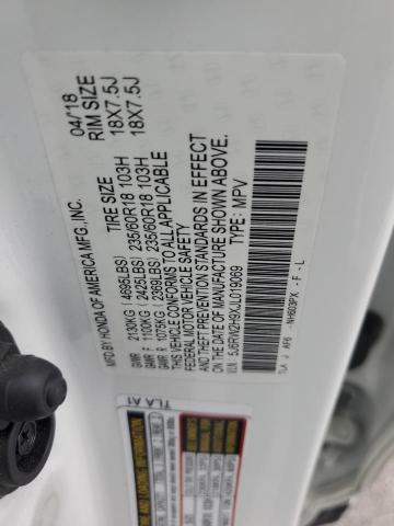 2018 HONDA CR-V TOURI - 5J6RW2H9XJL019069