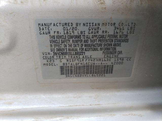 2020 NISSAN VERSA S 3N1CN8BVXLL865221