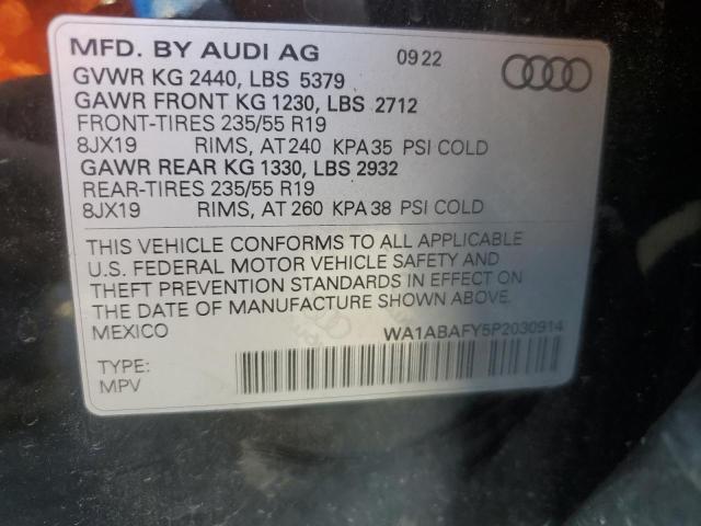 2023 AUDI Q5 PREMIUM WA1ABAFY5P2030914
