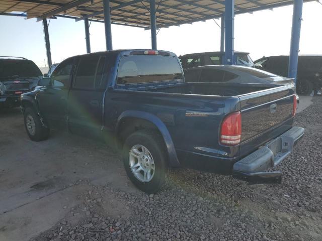 DODGE DAKOTA QUA 2004 blue  gas 1D7HL38K44S780585 photo #3