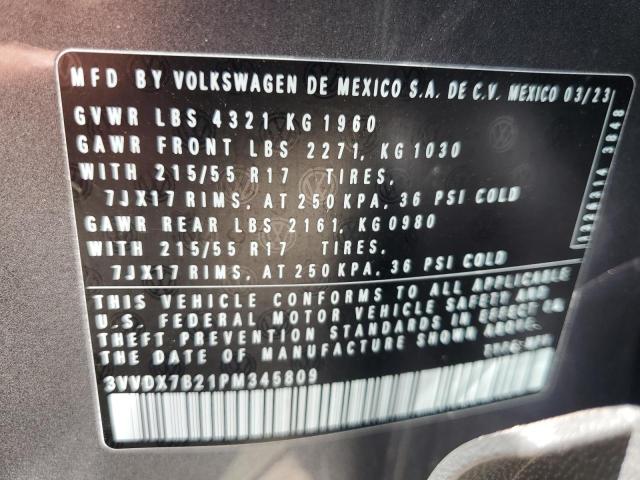2023 VOLKSWAGEN TAOS S 3VVDX7B21PM345809