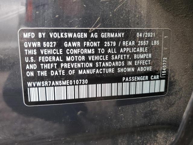 2021 VOLKSWAGEN ARTEON SEL - WVWSR7AN5ME010730