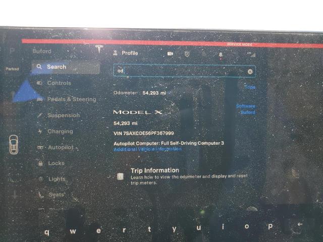 2023 TESLA MODEL X 7SAXCDE56PF367999