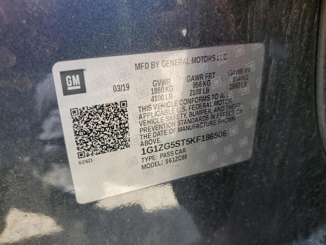 2019 CHEVROLET MALIBU RS 1G1ZG5ST5KF186506