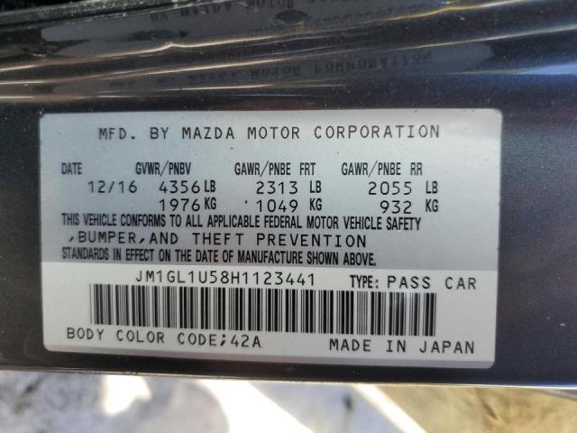 2017 MAZDA 6 SPORT JM1GL1U58H1123441