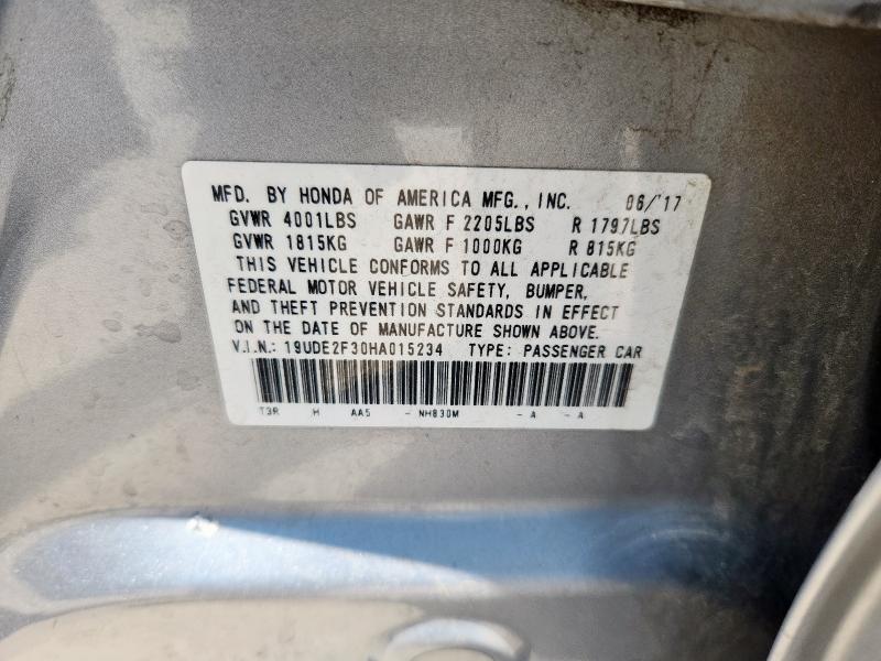 2017 ACURA ILX BASE W 19UDE2F30HA015234