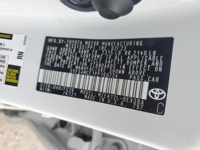 2023 TOYOTA COROLLA SE - 5YFS4MCE1PP160724