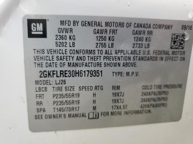 2017 GMC TERRAIN DE 2GKFLRE30H6179351