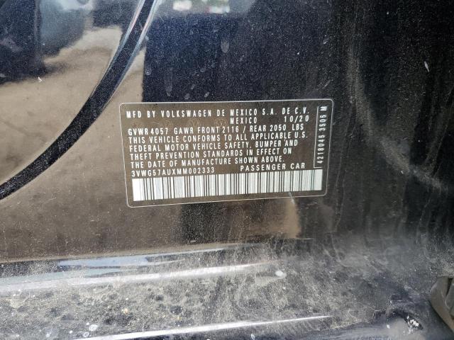 2021 VOLKSWAGEN GOLF 3VWG57AUXMM002333