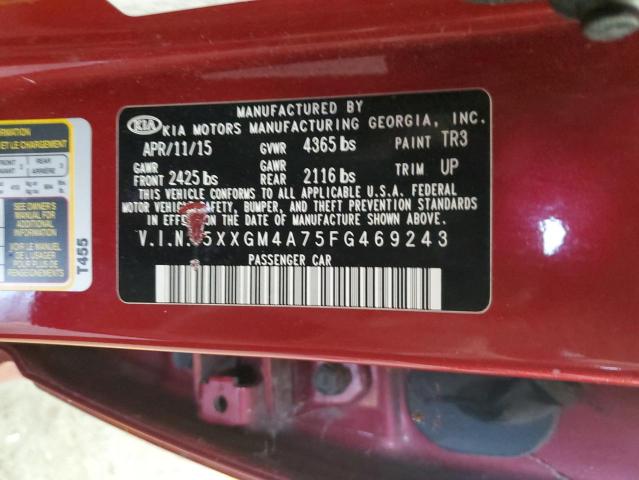 2015 KIA OPTIMA LX 5XXGM4A75FG469243
