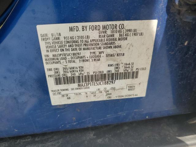 2018 FORD ECOSPORT S - MAJ3P1TE5JC188297
