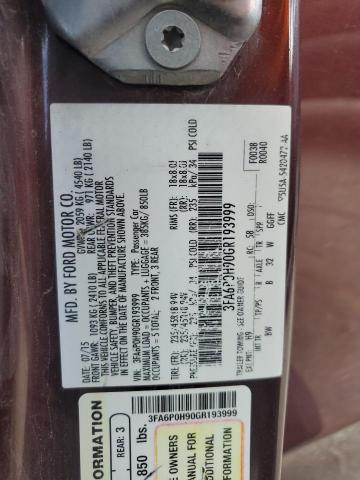 2016 FORD FUSION SE - 3FA6P0H90GR193999