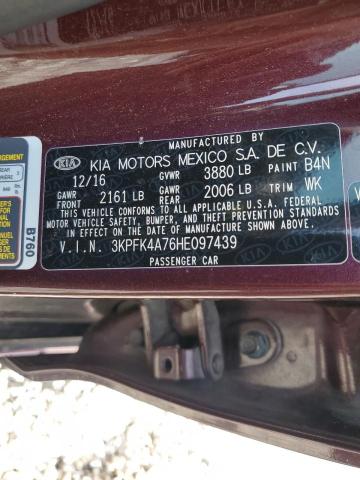2017 KIA FORTE LX 3KPFK4A76HE097439