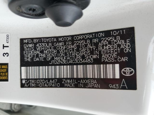 2012 TOYOTA PRIUS V - JTDZN3EU4C3034483