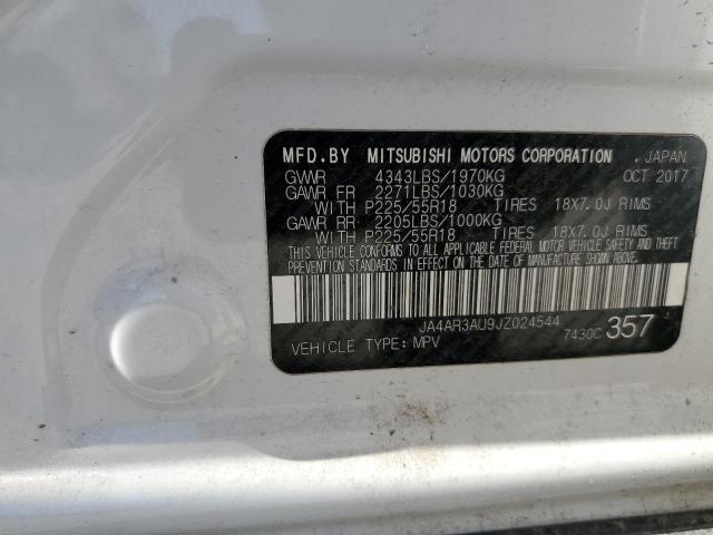 2018 MITSUBISHI OUTLANDER JA4AR3AU9JZ024544
