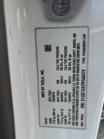 2023 TESLA MODEL 3 5YJ3E1EA7PF548479