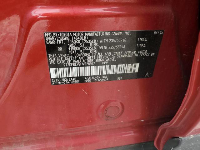 2015 TOYOTA RAV4 LIMIT - 2T3DFREV8FW328957