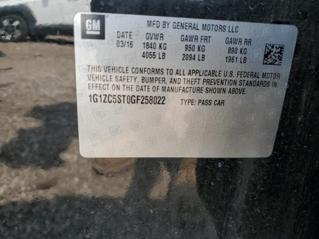2016 CHEVROLET MALIBU LS - 1G1ZC5ST0GF258022