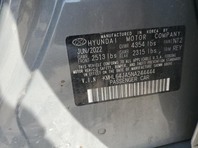2022 HYUNDAI SONATA SEL KMHL64JA5NA244444