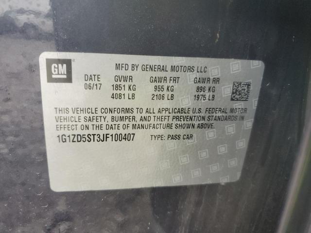 2018 CHEVROLET MALIBU LT - 1G1ZD5ST3JF100407