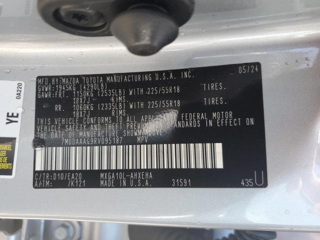 2024 TOYOTA COROLLA CR 7MUDAAAG9RV095187