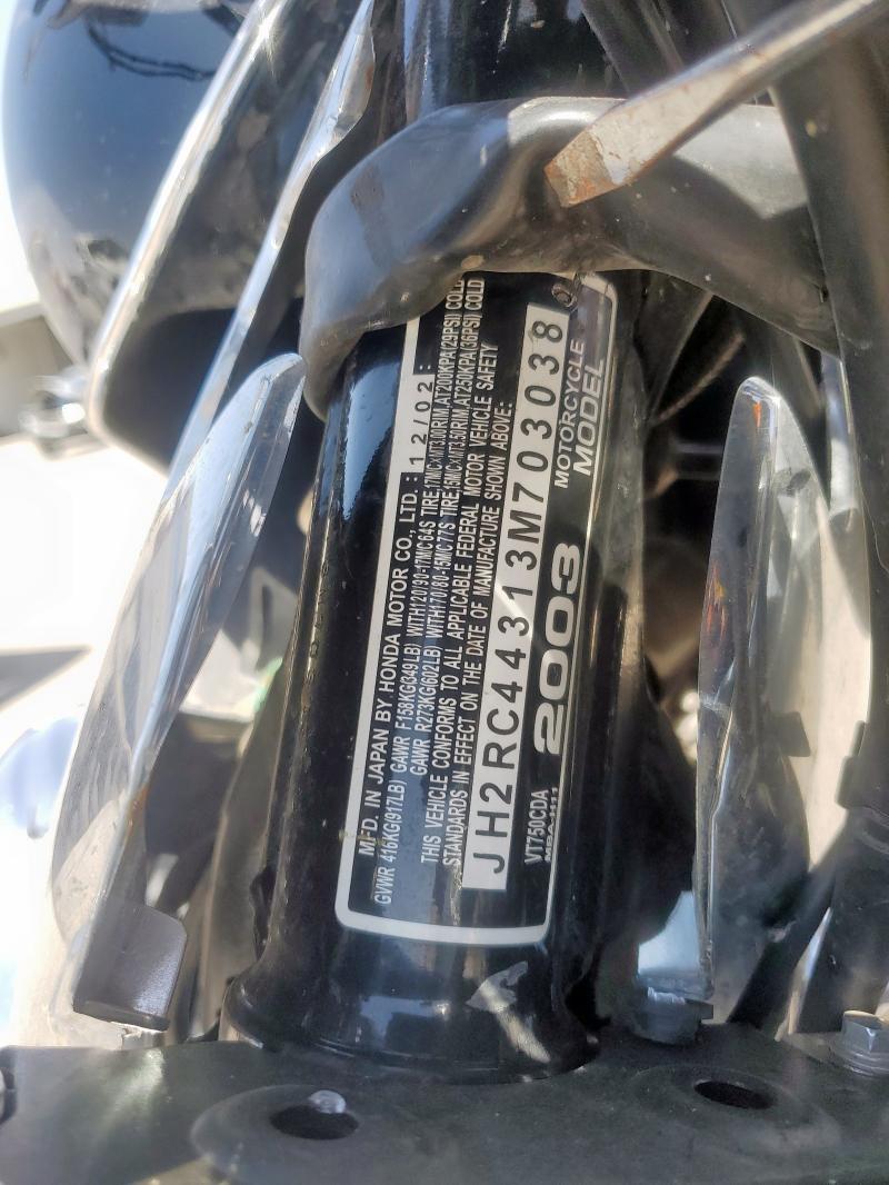 2003 HONDA VT750 CDA JH2RC44313M703038