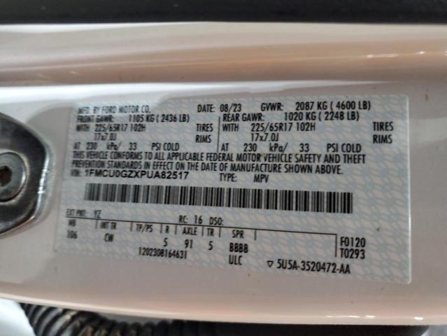 2023 FORD ESCAPE ACT 1FMCU0GZXPUA82517