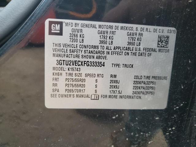 2015 GMC SIERRA K15 - 3GTU2VECXFG333354