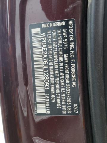 2018 PORSCHE PANAMERA 4 WP0AE2A76JL128093