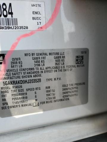 2017 BUICK ENCLAVE 5GAKRAKD9HJ203528