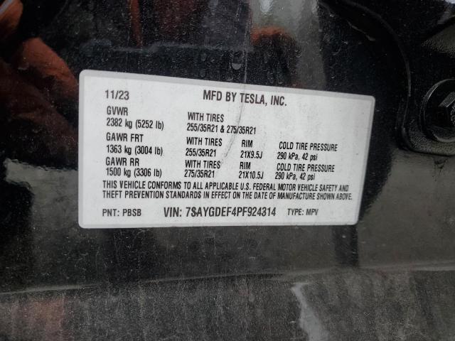2023 TESLA MODEL Y 7SAYGDEF4PF924314