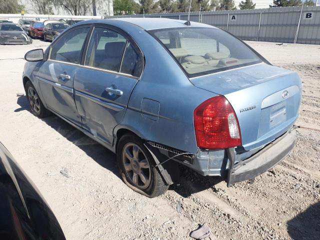 HYUNDAI ACCENT GLS 2006 blue sedan 4d gas KMHCN46C46U007974 photo #3