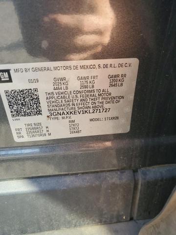 2019 CHEVROLET EQUINOX LT - 3GNAXKEV1KL271727