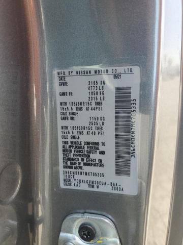 2021 NISSAN NV200 2.5S - 3N6CM0KN7MK705335