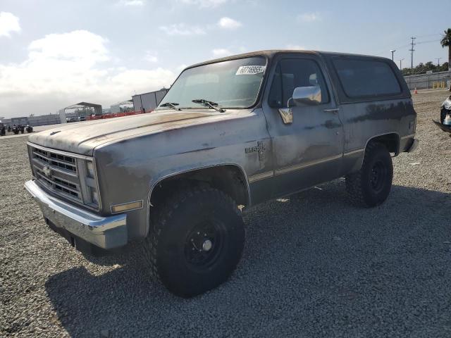 CHEVROLET BLAZER V10 1987 gray  diesel 1GNEV18C0HF122644 photo #1