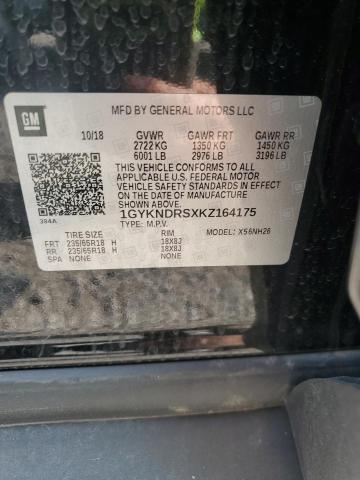 2019 CADILLAC XT5 LUXURY 1GYKNDRSXKZ164175