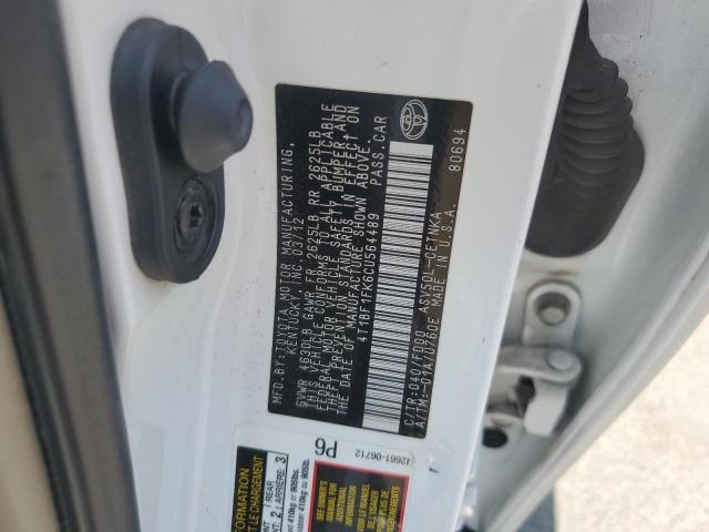 2012 TOYOTA CAMRY BASE - 4T1BF1FK6CU564489