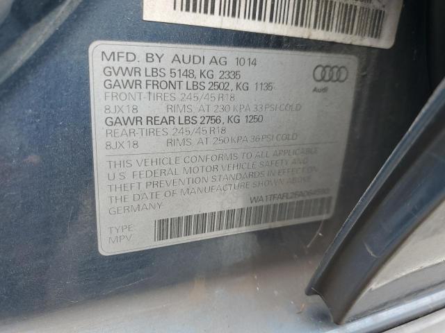 2015 AUDI A4 ALLROAD WA1TFAFL2FA064590