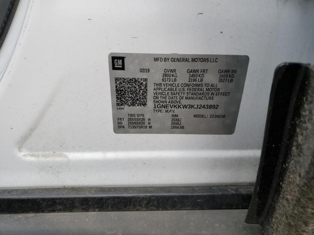 2019 CHEVROLET TRAVERSE P 1GNEVKKW3KJ243892