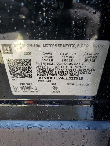 2020 CHEVROLET EQUINOX LT - 3GNAXKEV4LL312918