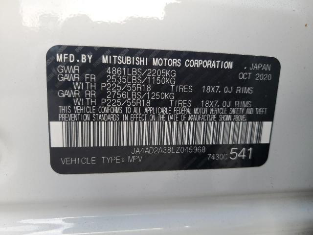 2020 MITSUBISHI OUTLANDER - JA4AD2A38LZ045968