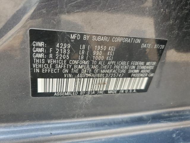 2020 SUBARU IMPREZA - 4S3GTAB66L3725747