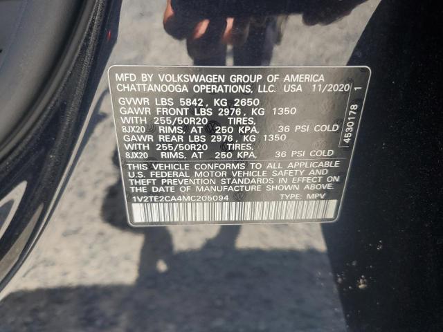 2021 VOLKSWAGEN ATLAS CROS 1V2TE2CA4MC205094